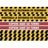 Pack Vinilo señalización suelo covid-19