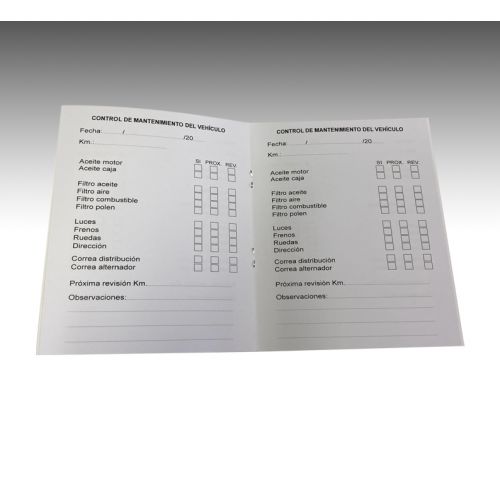 Librillos de cambio aceite